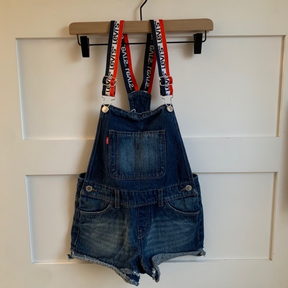 Levi's Other - LEVIS | EUC 90s Style Red Tag Shortall with Logo Belt-like Suspenders Girls 10